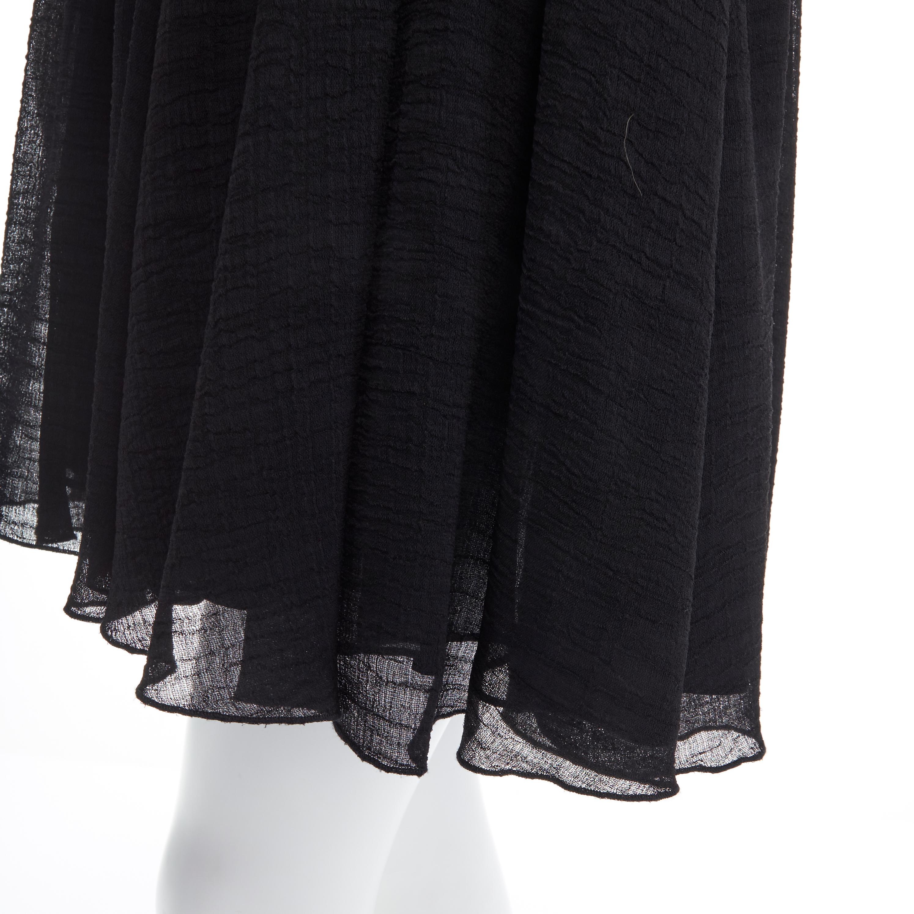 PROENZA SCHOULER grey tweed bust silk flounce skirt mini dress XS FR34 US2 UK6 For Sale 3