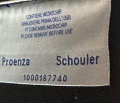Proenza Schouler Hava Bag White Leather w/ Black Whipstitch Shoulder / Crossbody