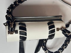 Proenza Schouler Hava White Leather Mini Bag Authentic w/ Black Whipstitch