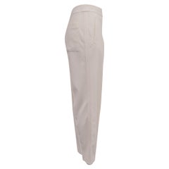 Proenza Schouler High-Rise Carrot Pants in White Wool