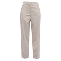 Proenza Schouler High-Rise Carrot Pants in White Wool
