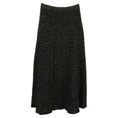 Proenza Schouler Jacquard Knit Wool Blend Midi Skirt Medium