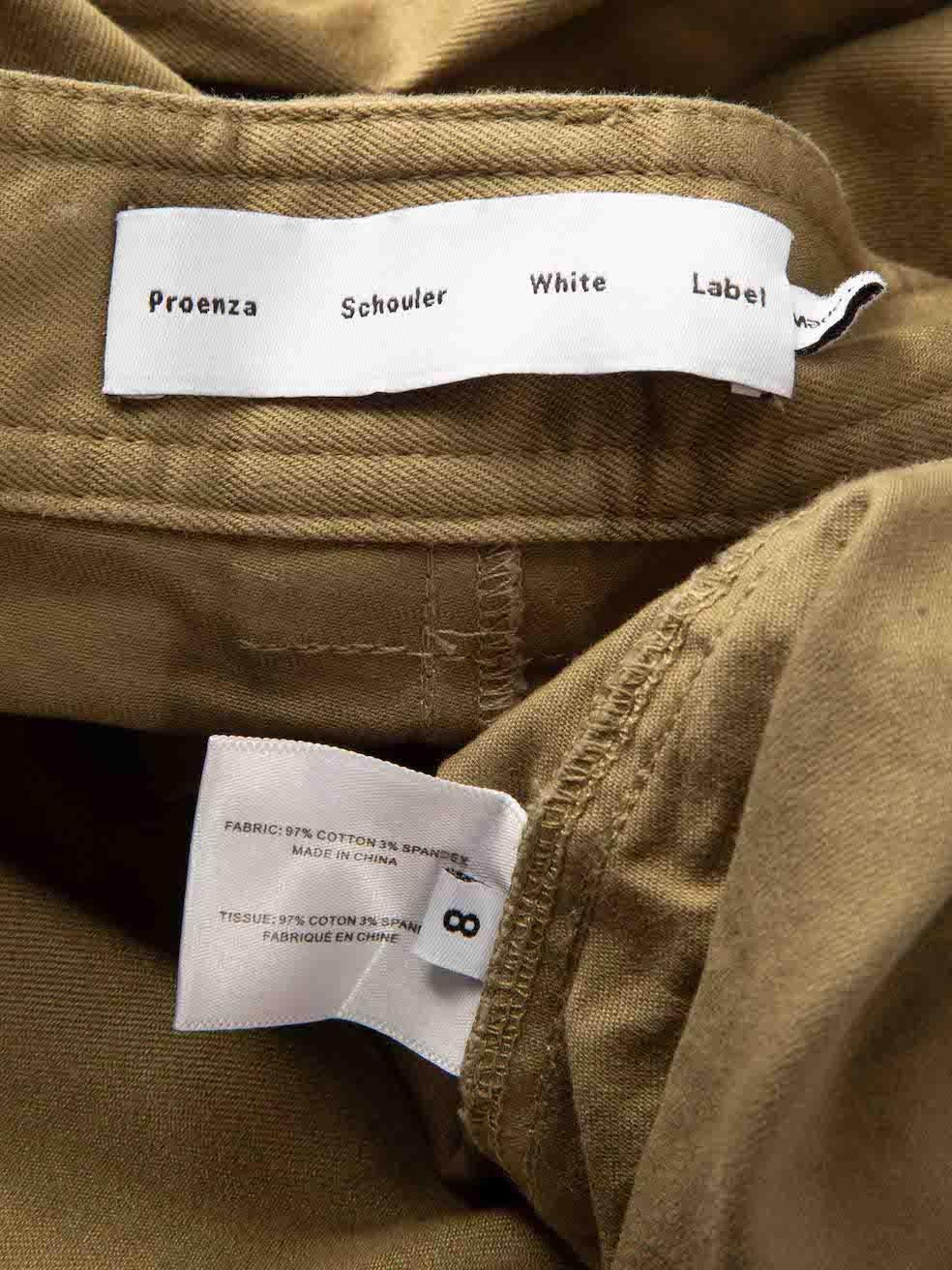 De las mujeres Pantalones cargo caqui con cinturón Proenza Schouler Talla S en venta