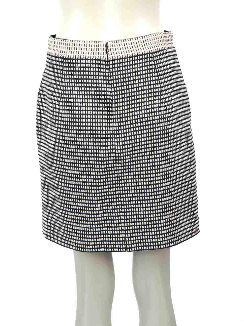 Proenza Schouler Leather Trim Woven Mini Skirt Size M In Excellent Condition In London, GB