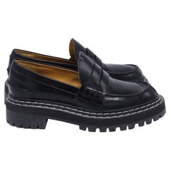 Proenza Schouler Lug Sole Loafers in Black Leather