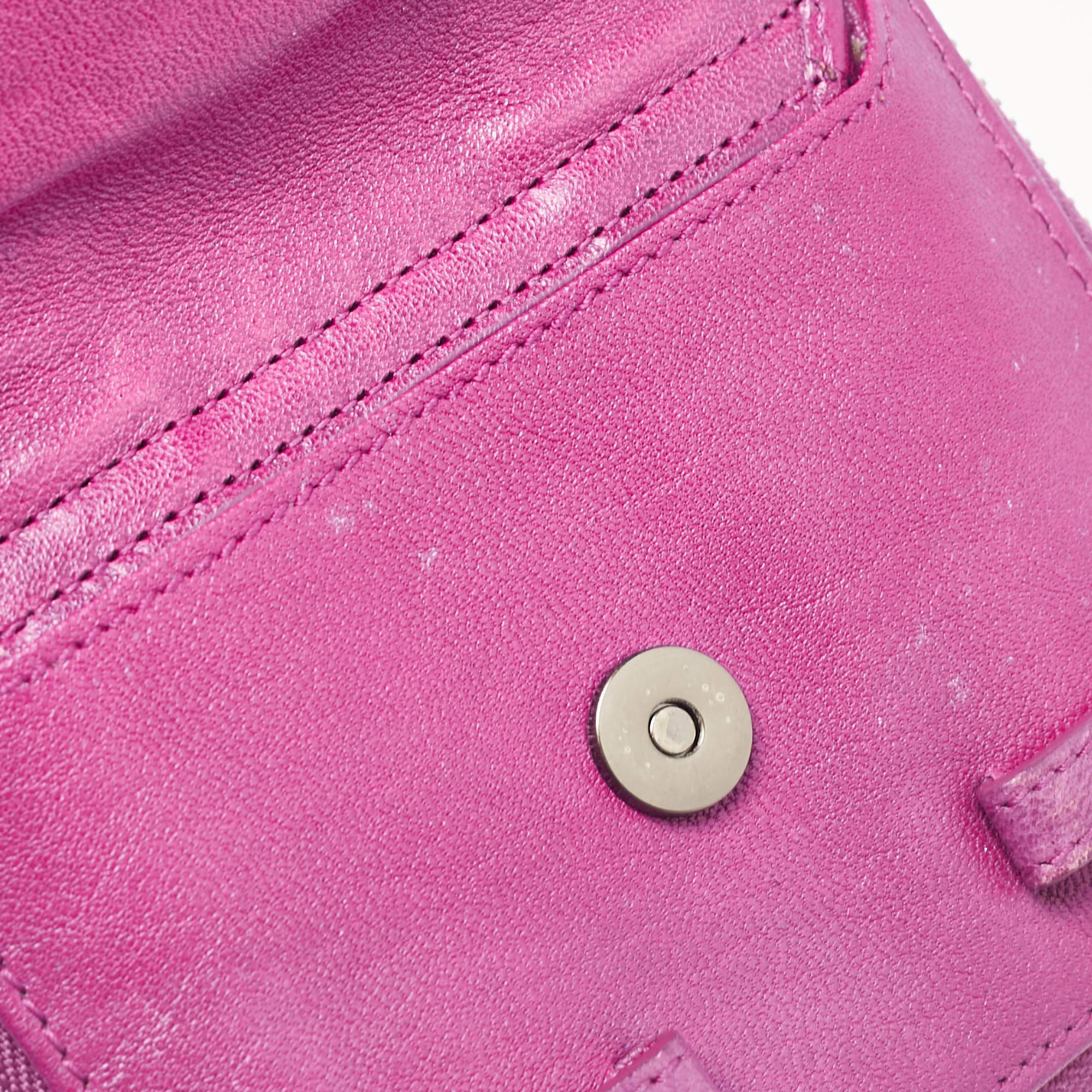 Proenza Schouler Magenta Leather PS1 Compact Wallet For Sale 2