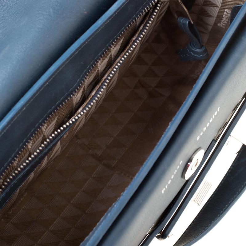 Proenza Schouler Navy Blue Leather Mini Classic PS11 Shoulder Bag 2