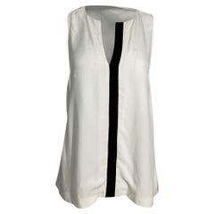 Proenza Schouler Panelled Tank Top in White Viscose