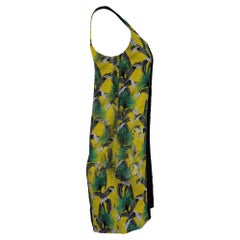 Proenza Schouler Printed Mini Dress in Yellow Acetate