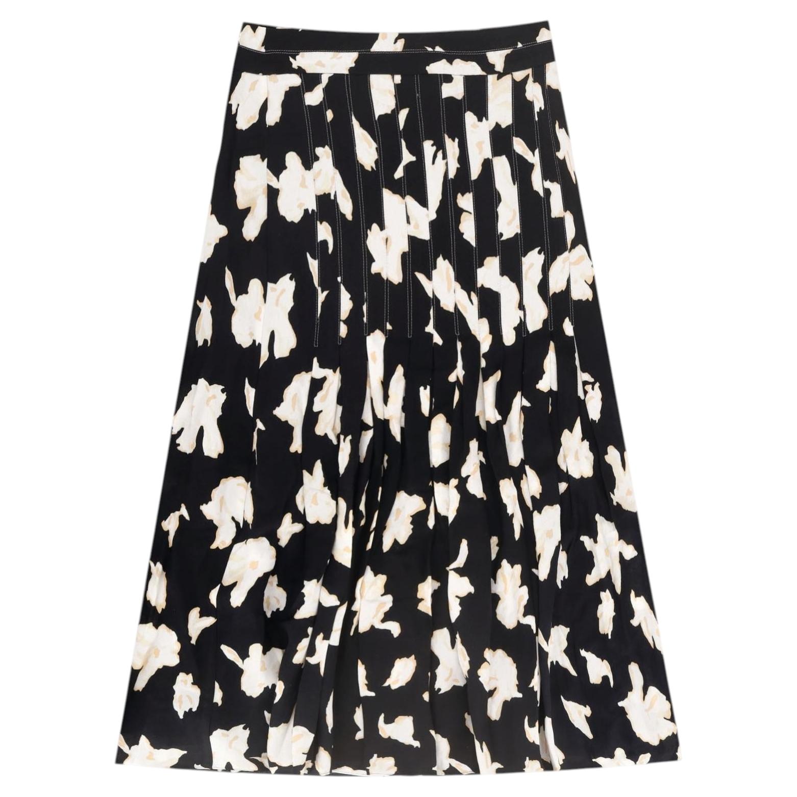 Proenza Schouler Printed Twill Midi Skirt