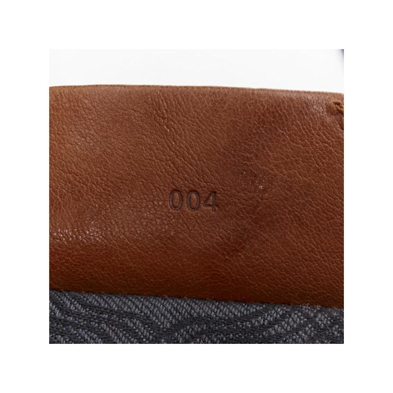 PROENZA SCHOULER PS1 beige canvas brown black leather top handle satchel bag en vente 6