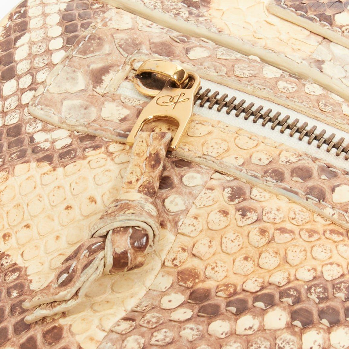 PROENZA SCHOULER PS1 beige scaled leather satchel crossbody shoulder bag For Sale 7