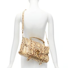 PROENZA SCHOULER PS1 Sac à bandoulière porté épaule en cuir beige à échelle