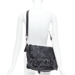 PROENZA SCHOULER PS1 sacoche en cuir noir Mary-kate Olsen