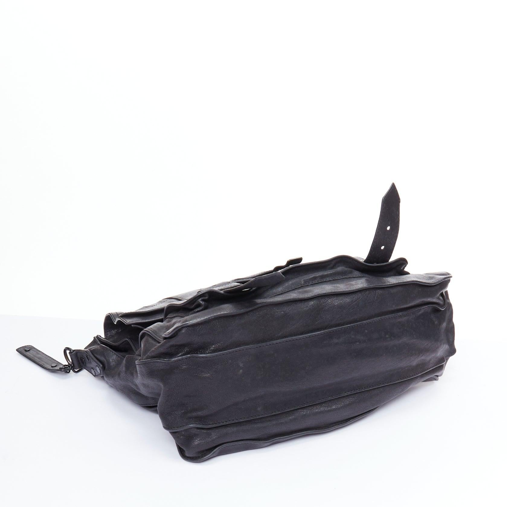 PROENZA SCHOULER PS1 black leather satchel bag Mary-kate Olsen 1
