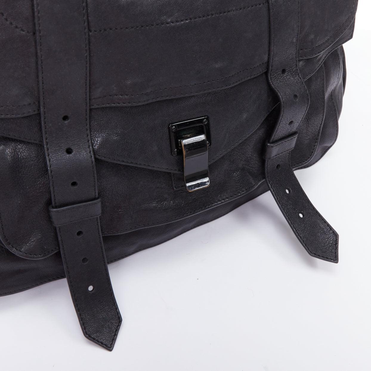 PROENZA SCHOULER PS1 black leather satchel bag Mary-kate Olsen 2