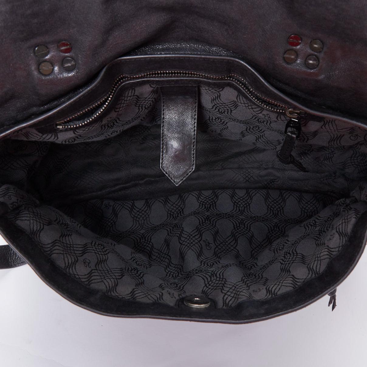 PROENZA SCHOULER PS1 black leather satchel bag Mary-kate Olsen 4