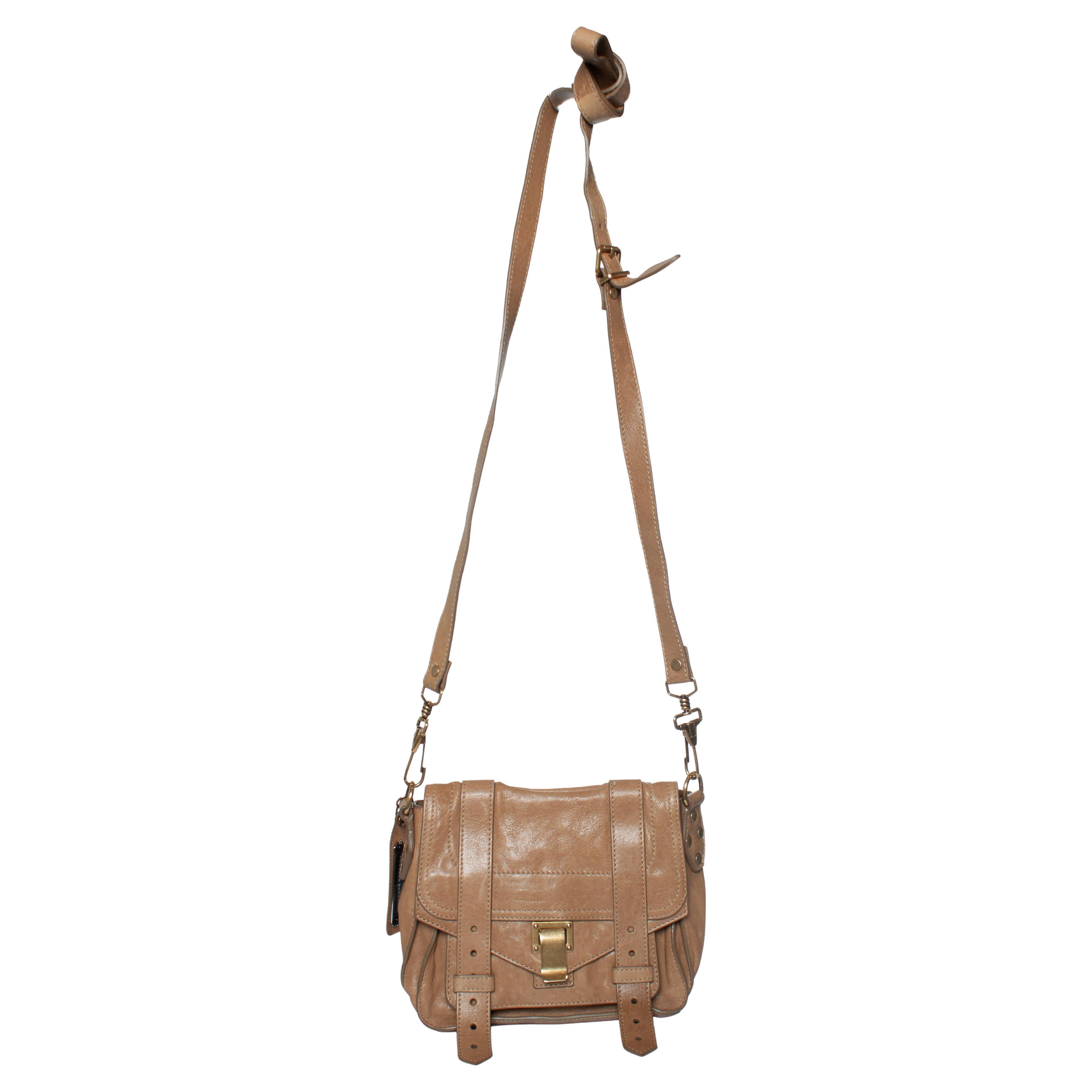 Proenza Schouler, mini borsa con nodo PS1 in beige in vendita