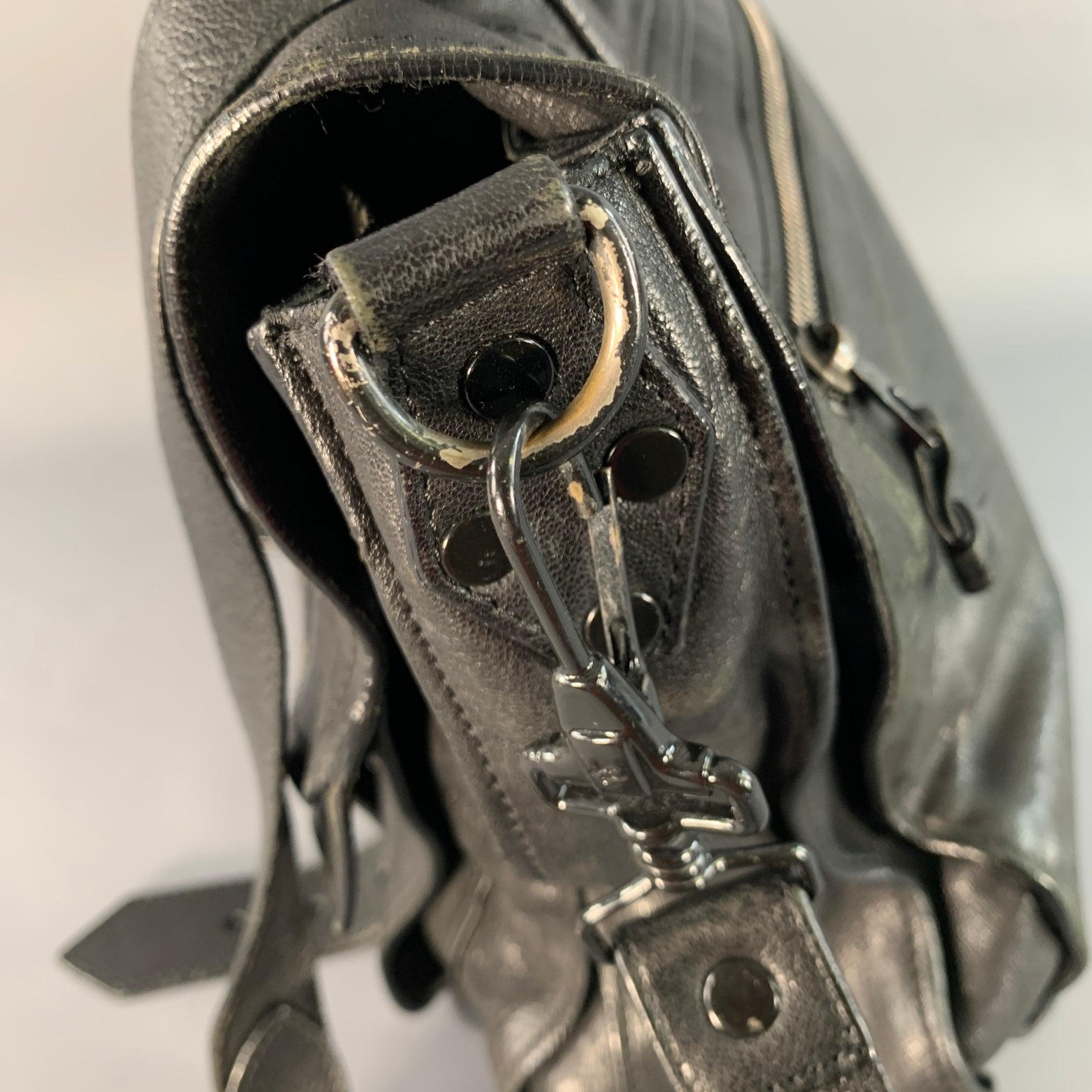 Donna Proenza Schouler PS1 Borsa a tracolla media in pelle nera in vendita