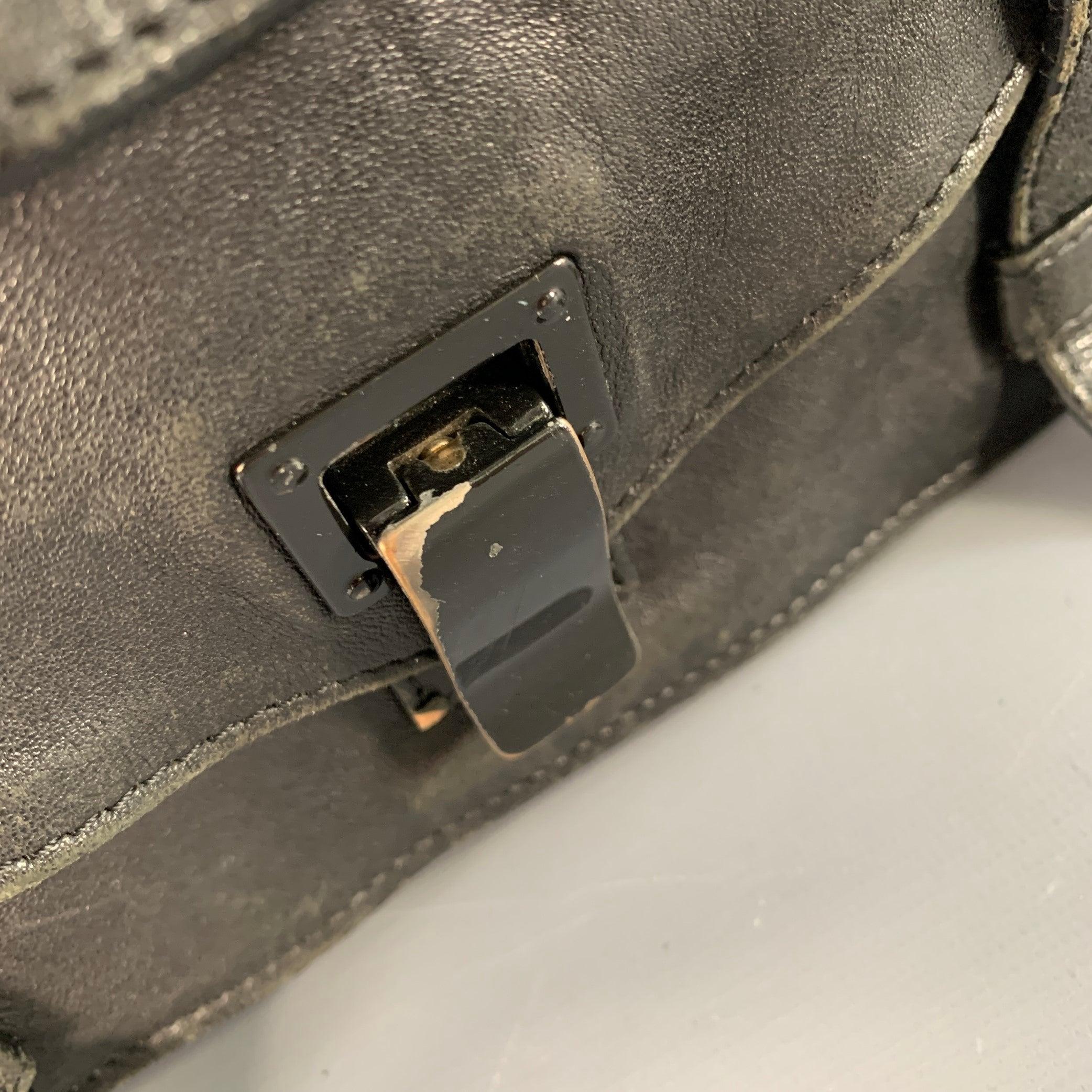 Proenza Schouler PS1 Borsa a tracolla media in pelle nera in vendita 3