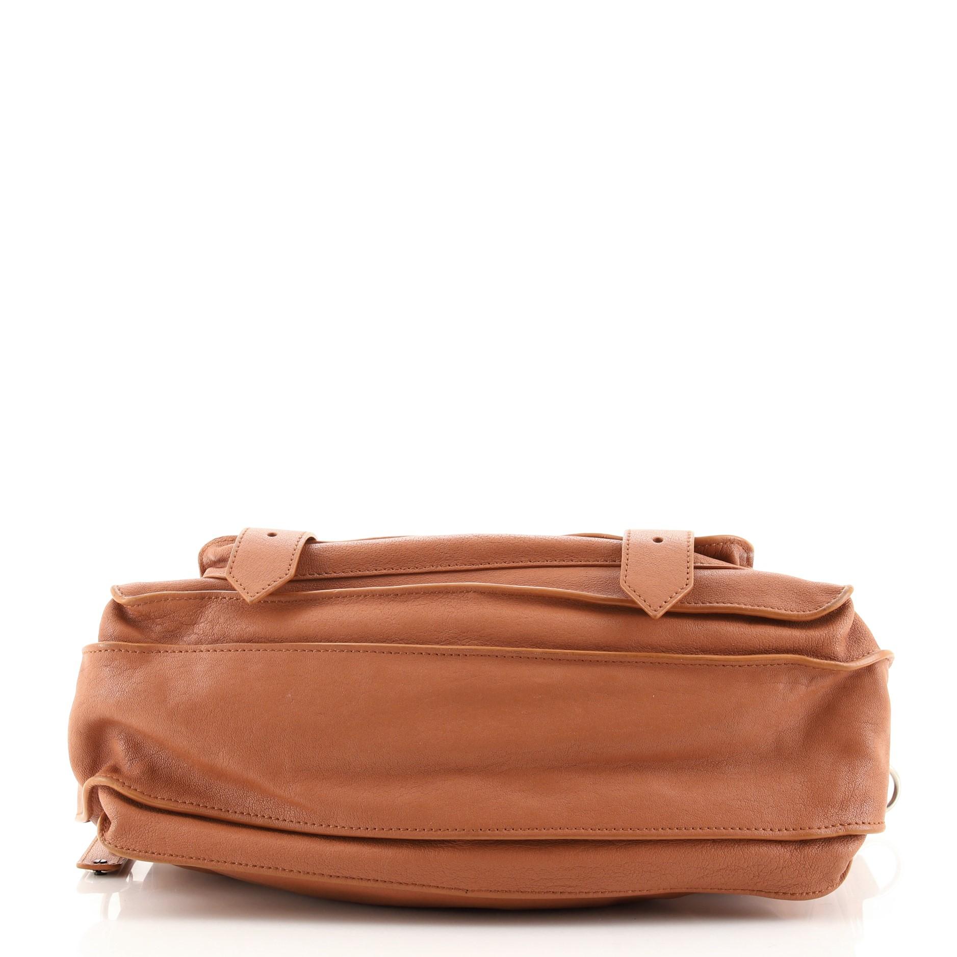 Brown Proenza Schouler PS1 Satchel Leather Medium
