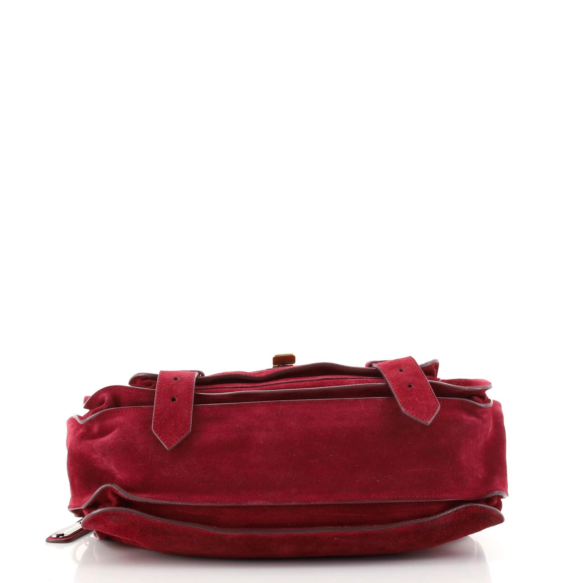 Proenza Schouler PS1 Satchel Suede Medium In Good Condition In NY, NY