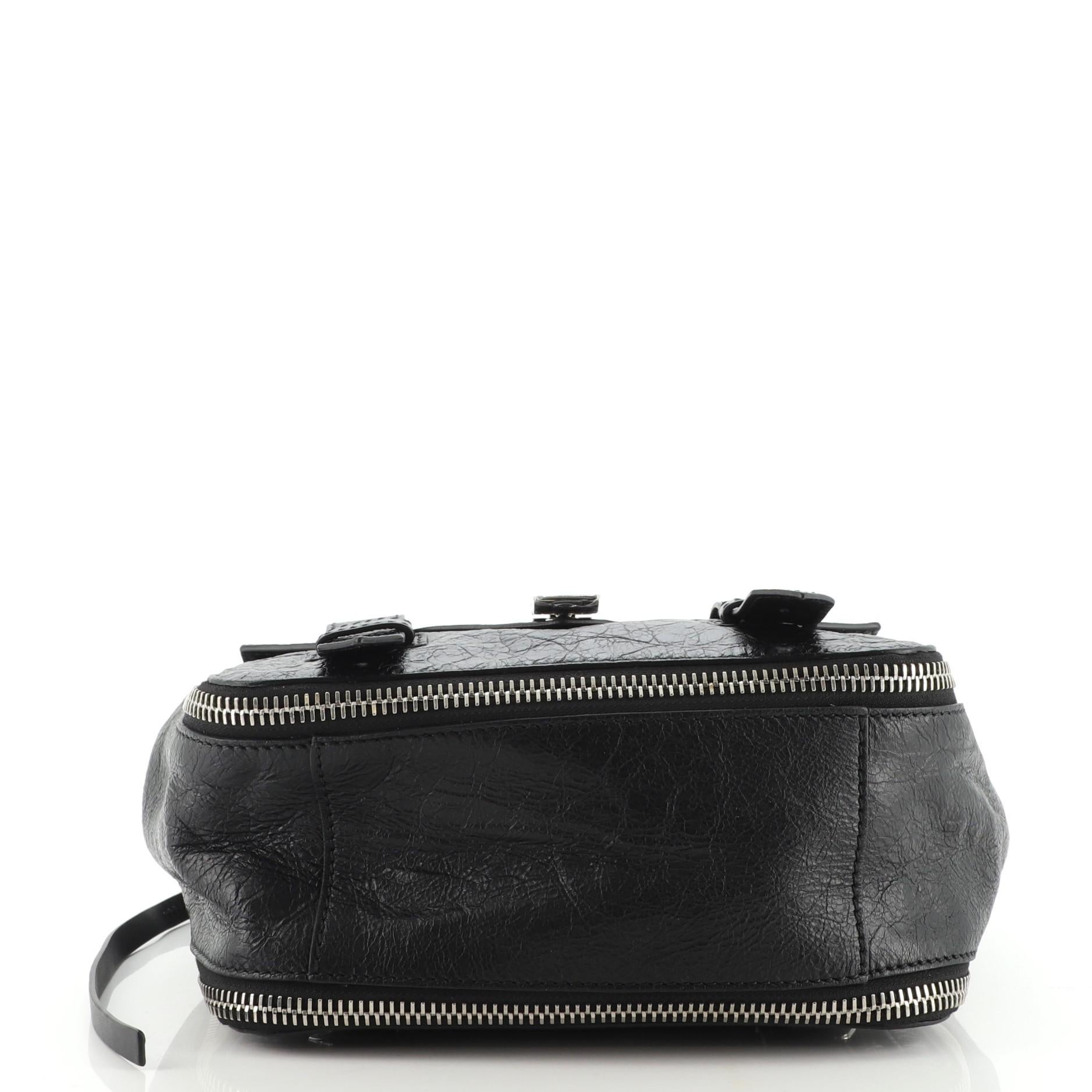 Black Proenza Schouler PS1 Zip Backpack Leather