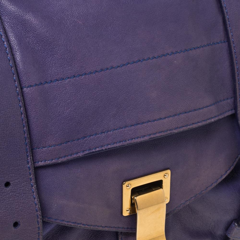 Proenza Schouler Purple Leather Large PS1 Top Handle Bag 3