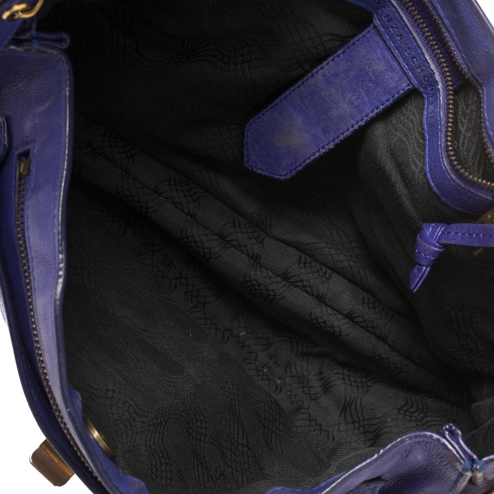 Proenza Schouler Purple Leather Large PS1 Top Handle Bag In Fair Condition In Dubai, Al Qouz 2