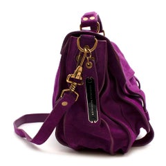 Proenza Schouler Purple Suede PS1 Medium Satchel Bag