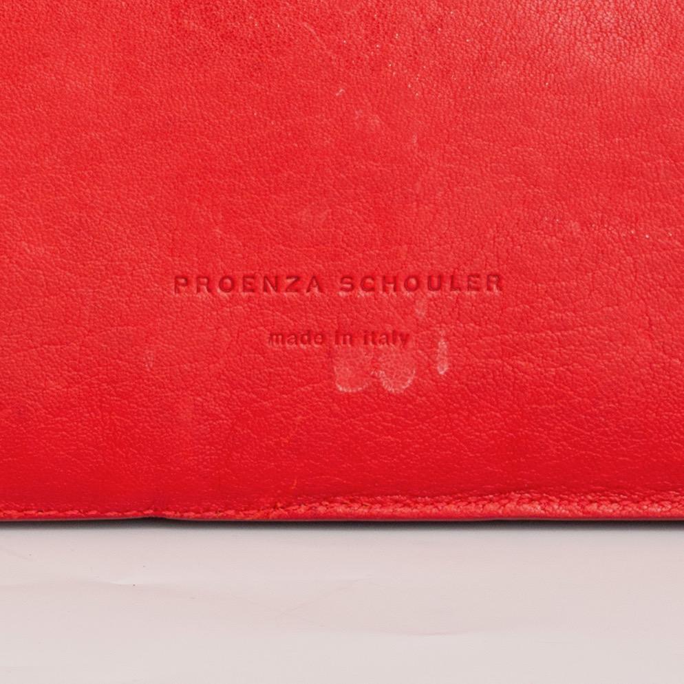 Proenza Schouler Red Leather iPad Case In Good Condition For Sale In Montreal, Quebec