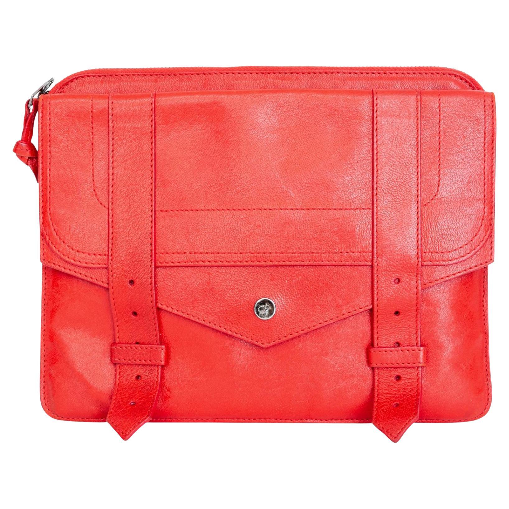 Proenza Schouler Red Leather iPad Case For Sale
