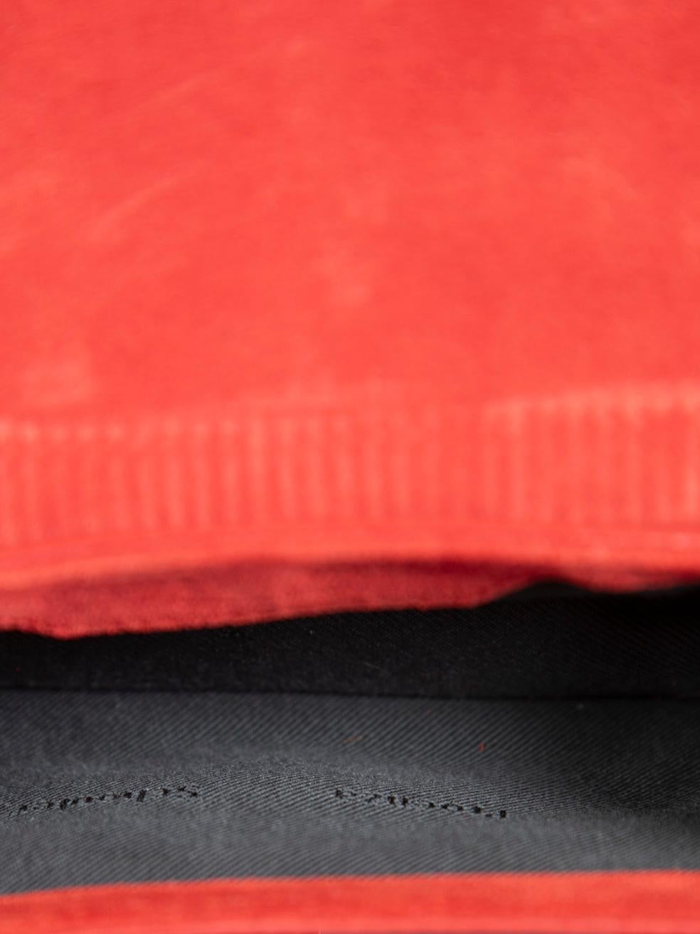 Proenza Schouler Red Suede Corduroy PS1 Micro Bag 2