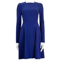 PROENZA SCHOULER royal blue viscose Flared Stretch Dress 6 S