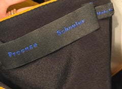 Proenza Schouler Silk Chiffon Bead Trim Maxi Dress US 2 Crochet & Velvet