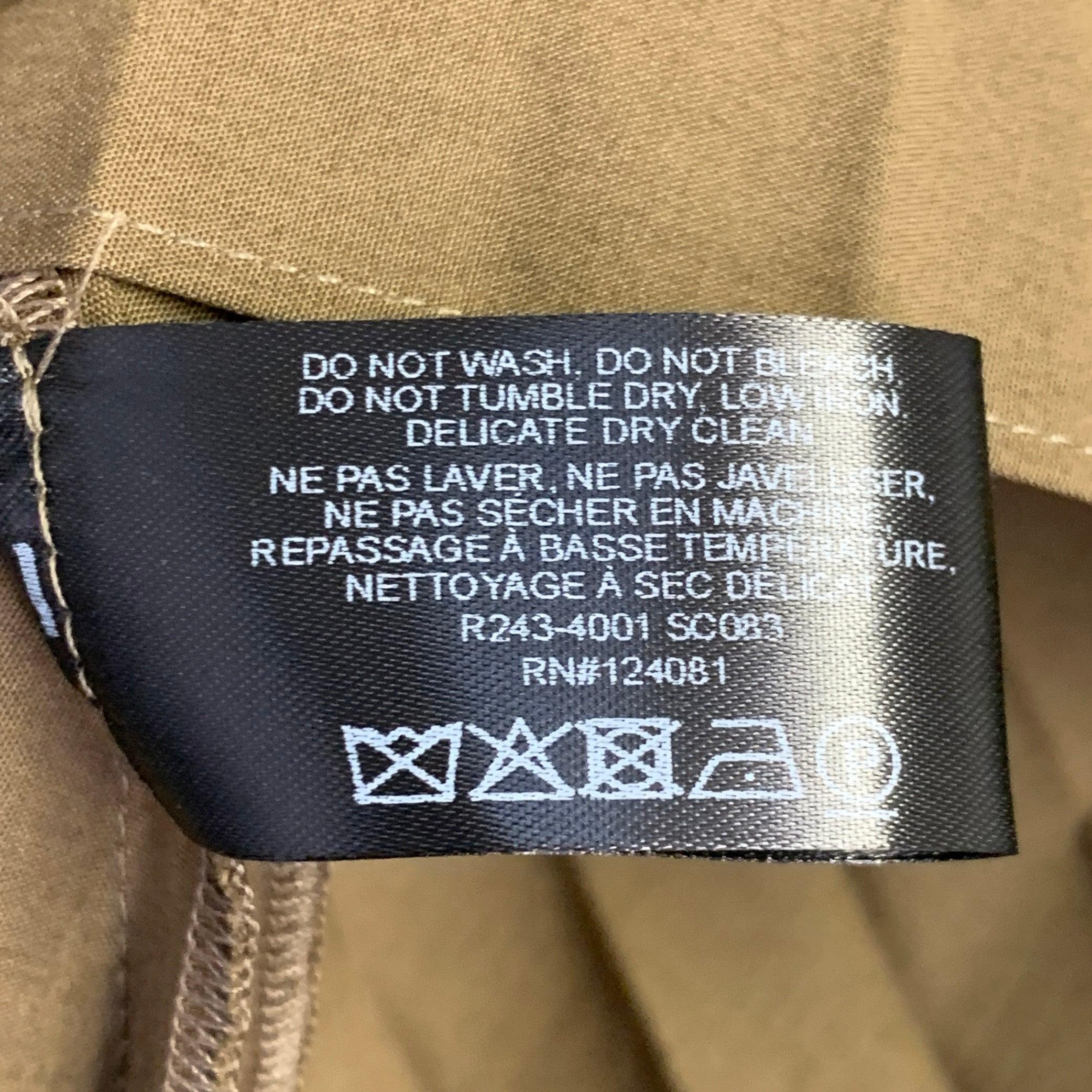 PROENZA SCHOULER Größe 6 Monica Braun Baumwollmischung plissierte Bluse mit V-Ausschnitt im Angebot 2