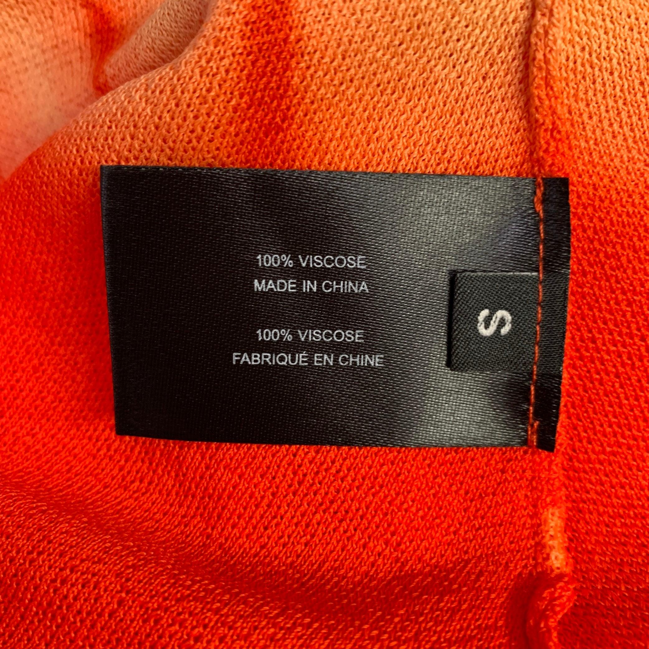 PROENZA SCHOULER Size S Orange Viscose Tie Dye Crossback Maxi Dress For Sale 2
