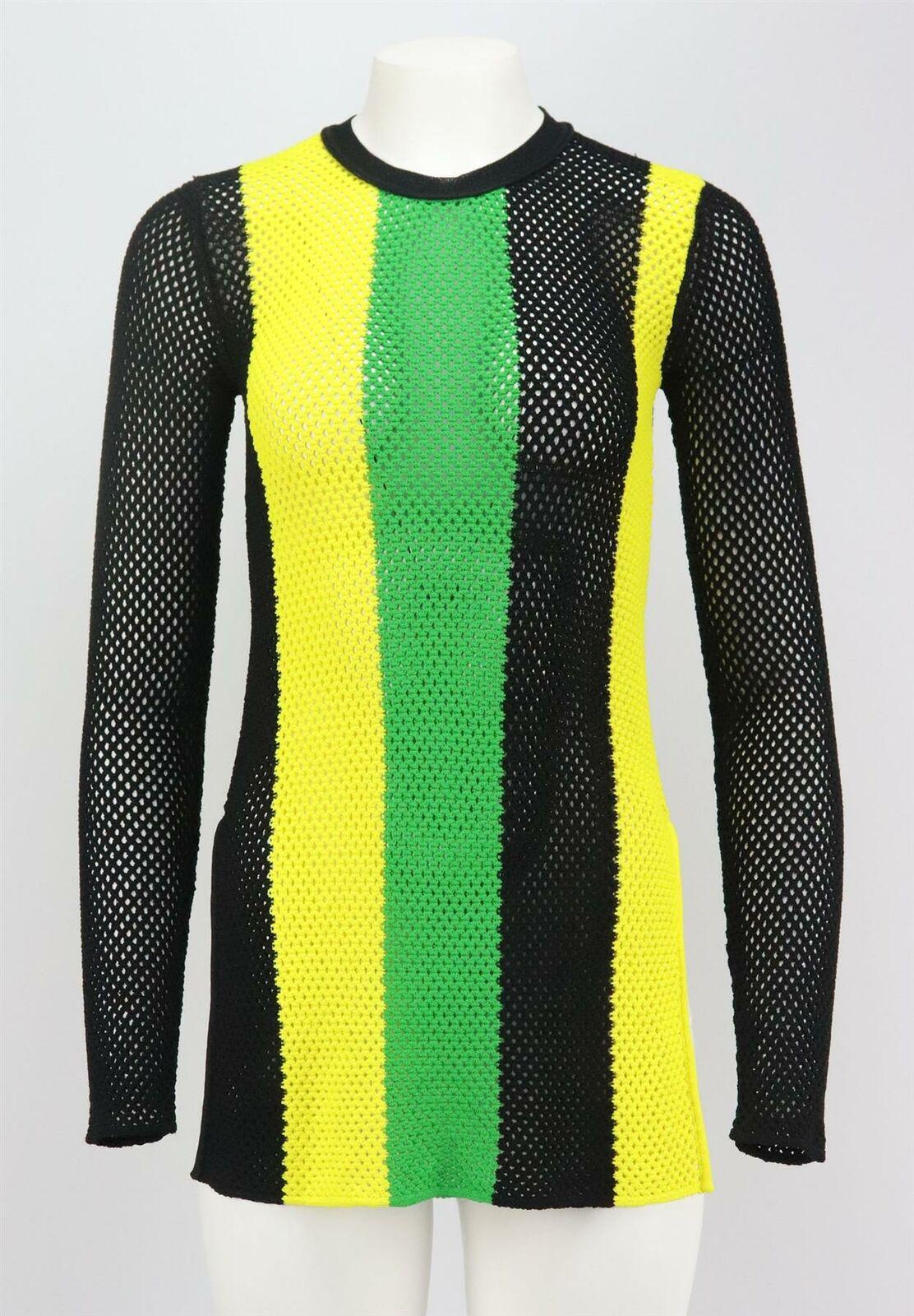 Proenza Schouler's long sleeve top is striped in an array of hues, so it will be easy to style with a number of pieces you already own, it's made from a flexible knitted mesh and has a slim silhouette that flatteringly hugs your curves.
Black,