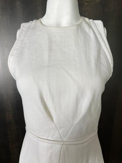 Proenza Schouler White Cotton Mini Dress, Size 4
