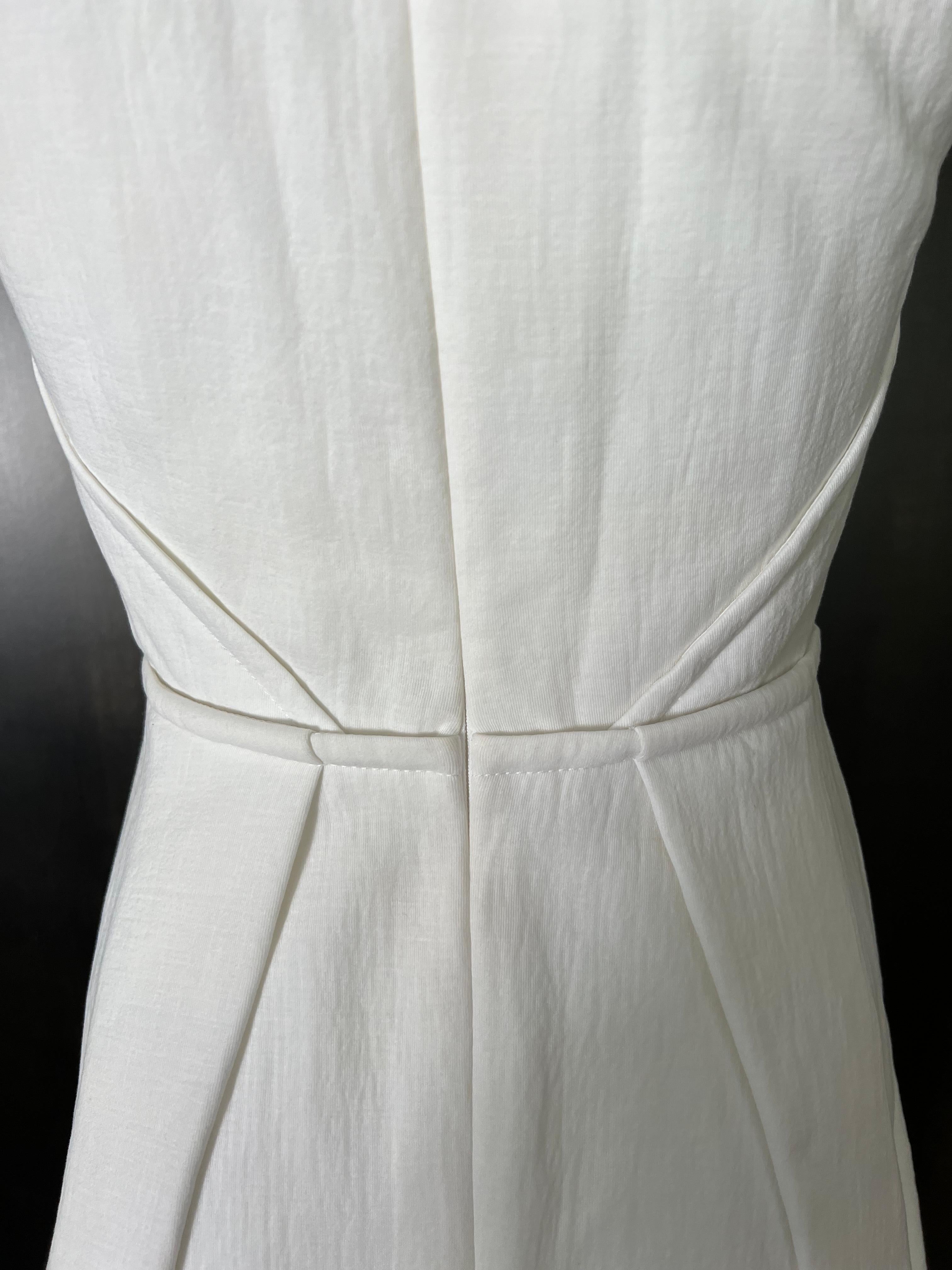 Proenza Schouler White Cotton Mini Dress, Size 4 For Sale 2