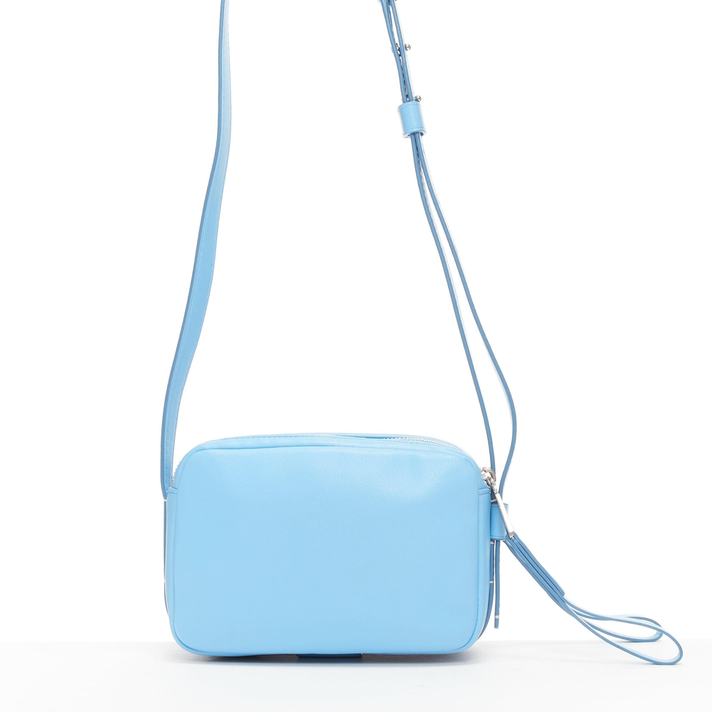 Women's PROENZA SCHOULER White Label leather silver zipper logo crossbody camera bag