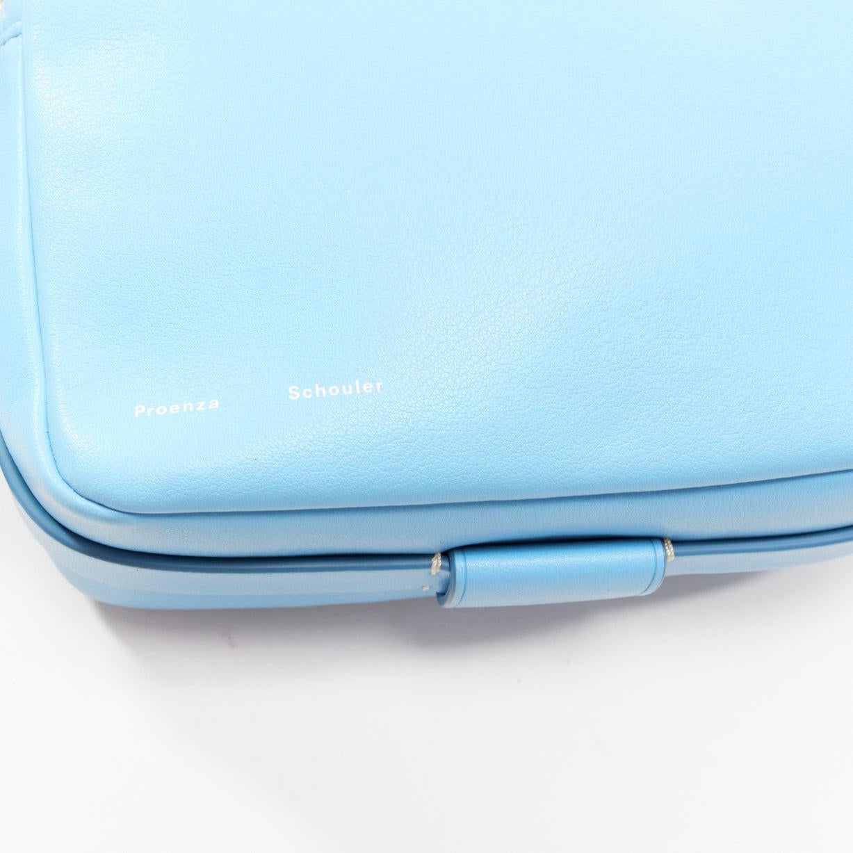 PROENZA SCHOULER White Label leather silver zipper logo crossbody camera bag 2
