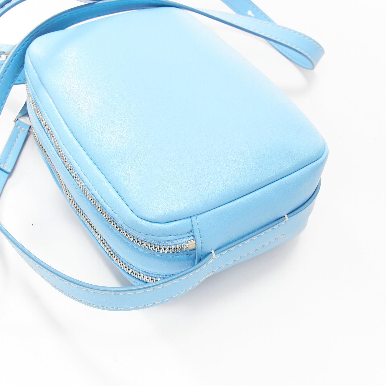 PROENZA SCHOULER White Label leather silver zipper logo crossbody camera bag 3