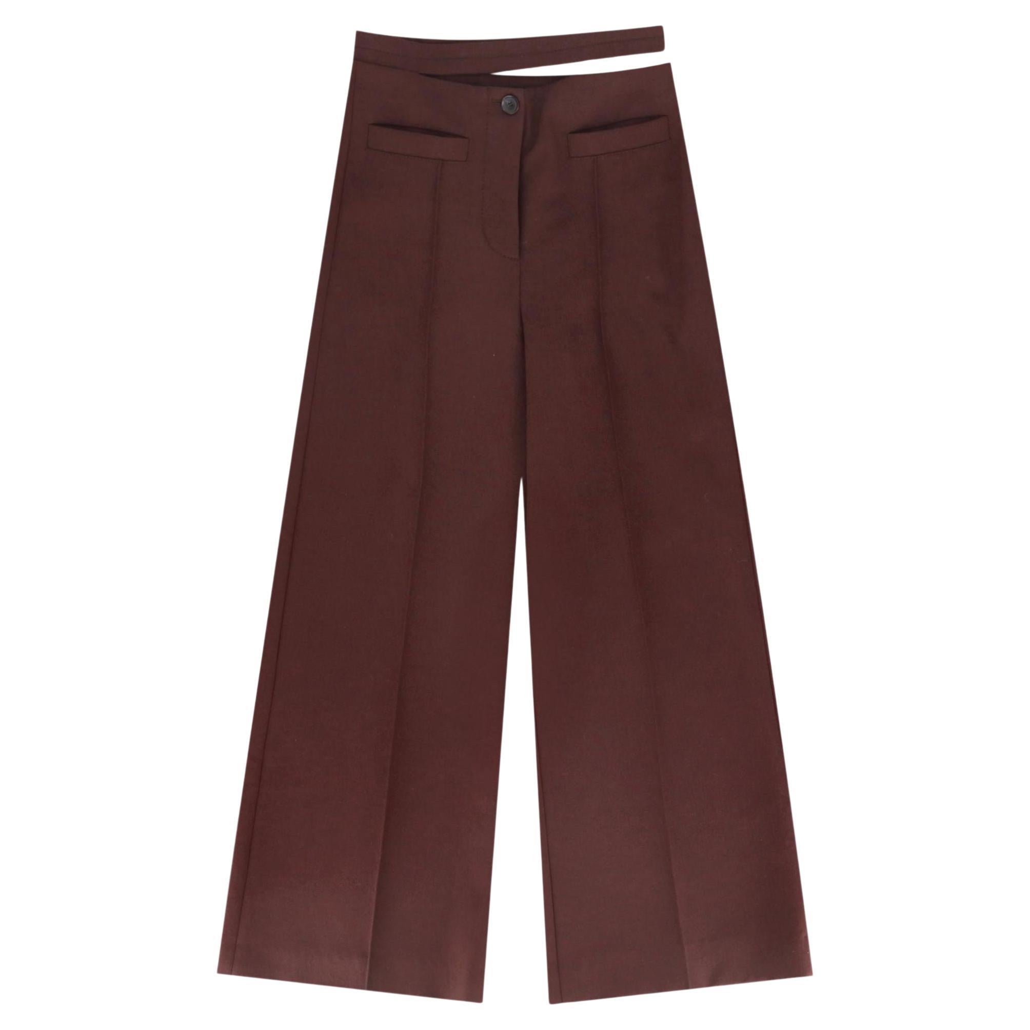 Proenza Schouler Pantalon en laine à jambes larges en vente