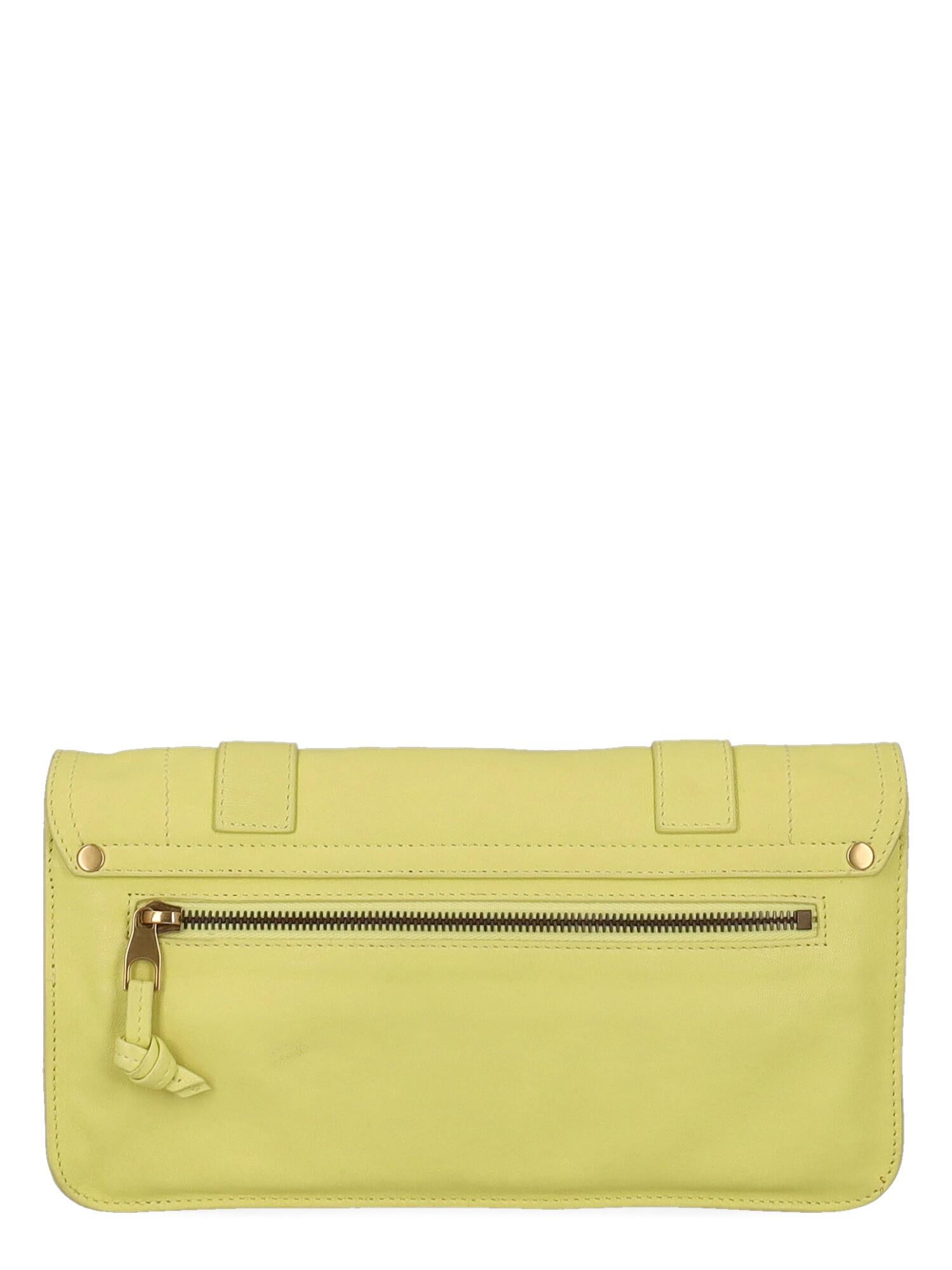 Women's Proenza Schouler Women Handbags Ps1 Yellow Leather  For Sale