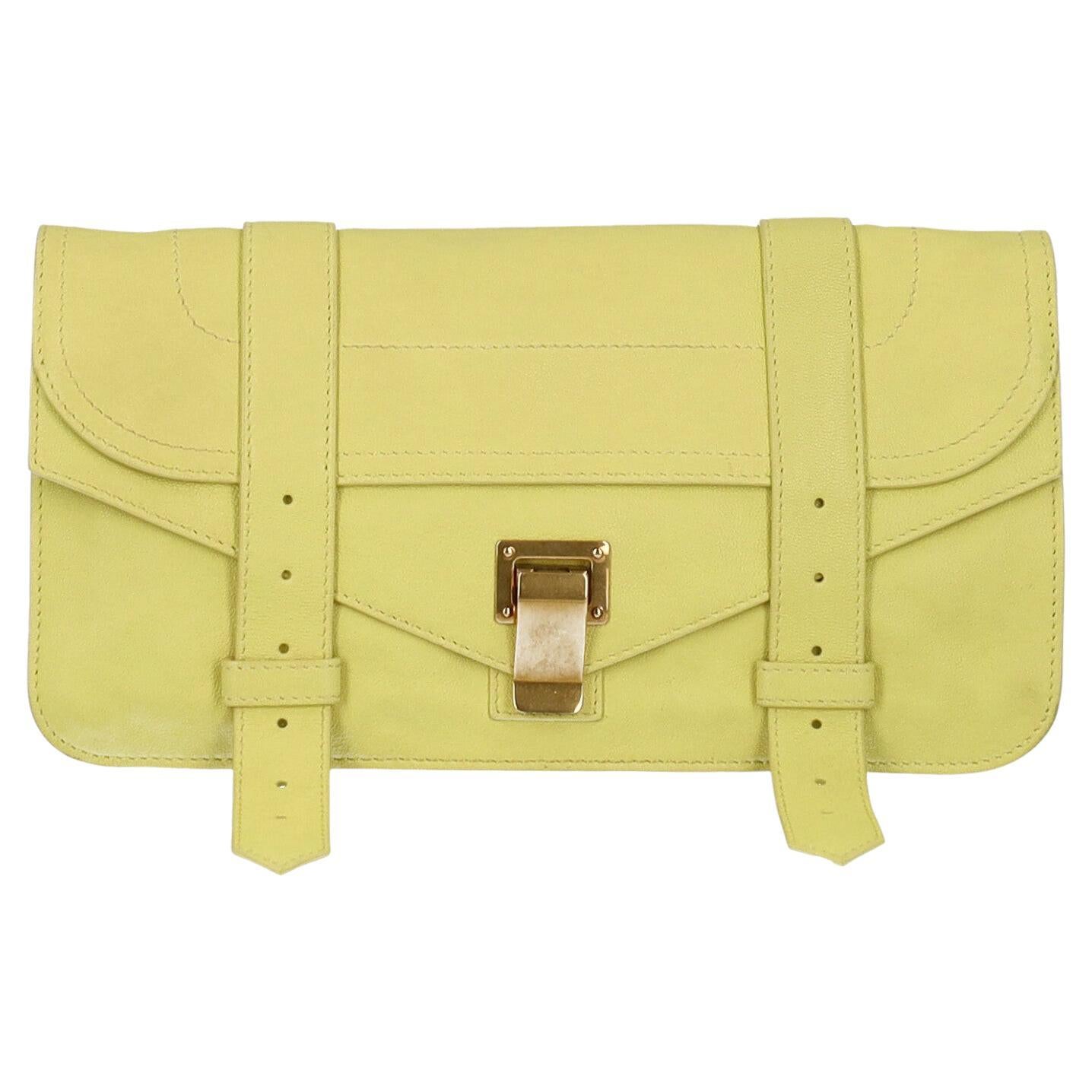 Proenza Schouler Women Handbags Ps1 Yellow Leather  For Sale