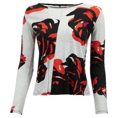 Top da donna con stampa floreale e maniche lunghe di Proenza Schouler