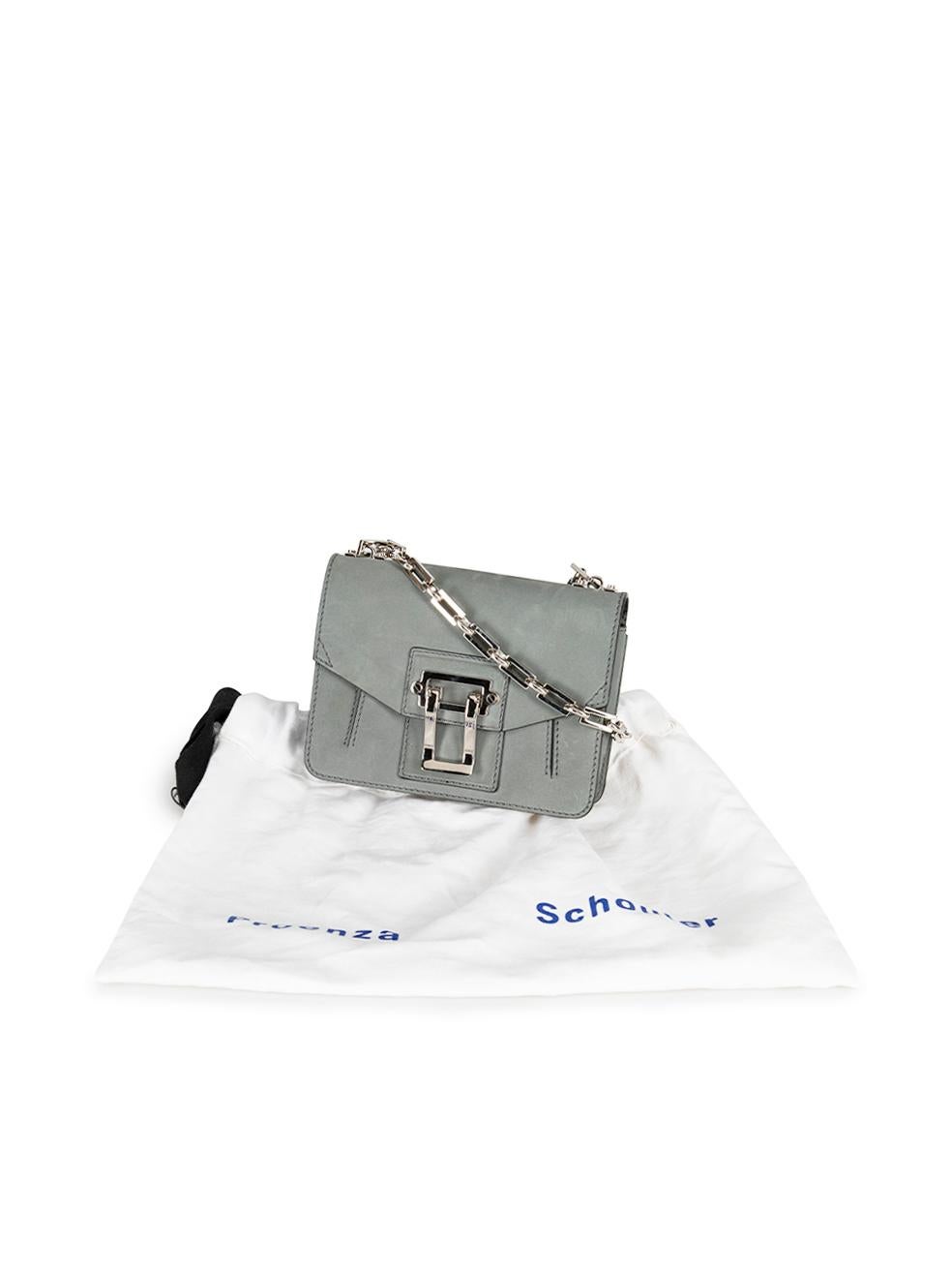 Proenza Schouler Women's Grey Suede Hava Chain Shoulder Bag 5