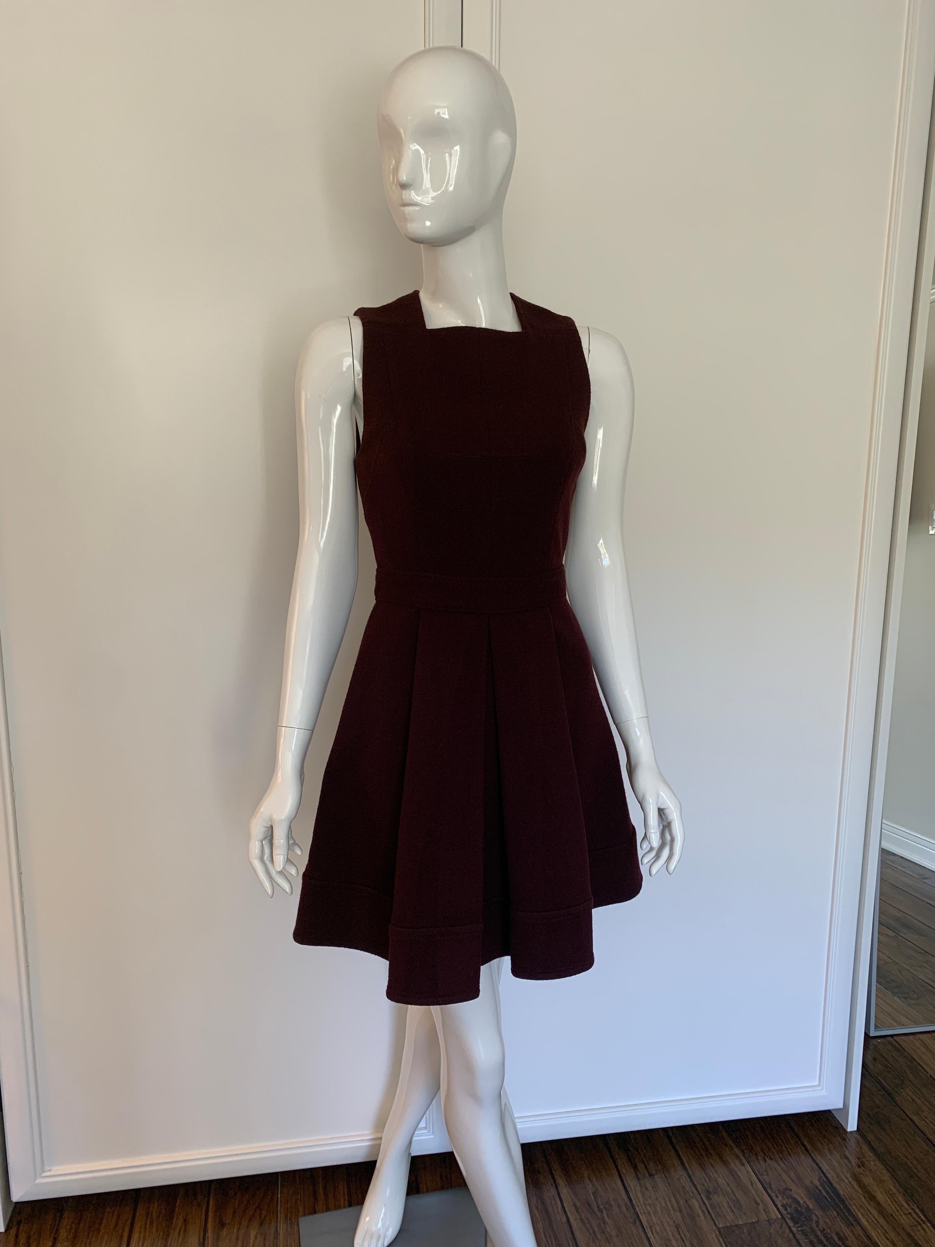 Proenza Shouler Aubergine Fit and Flare Dress Size 4  1