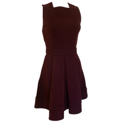 Proenza Shouler Aubergine Fit and Flare Dress Size 4 